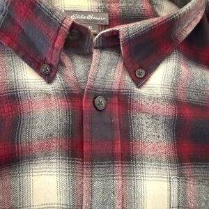 Eddie Bauer Classic Flannel Shirt Relaxed XL Button-Down
